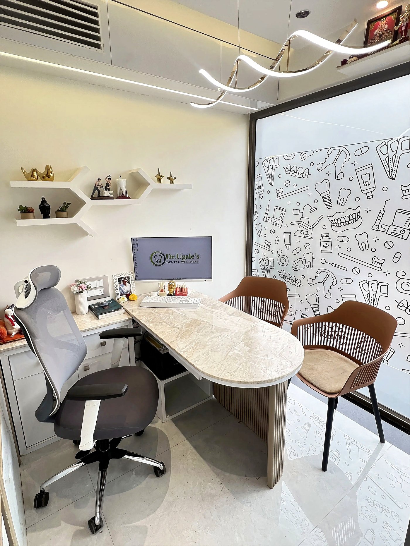 Consultation room at Dr. Ugale's Dental Wellness
